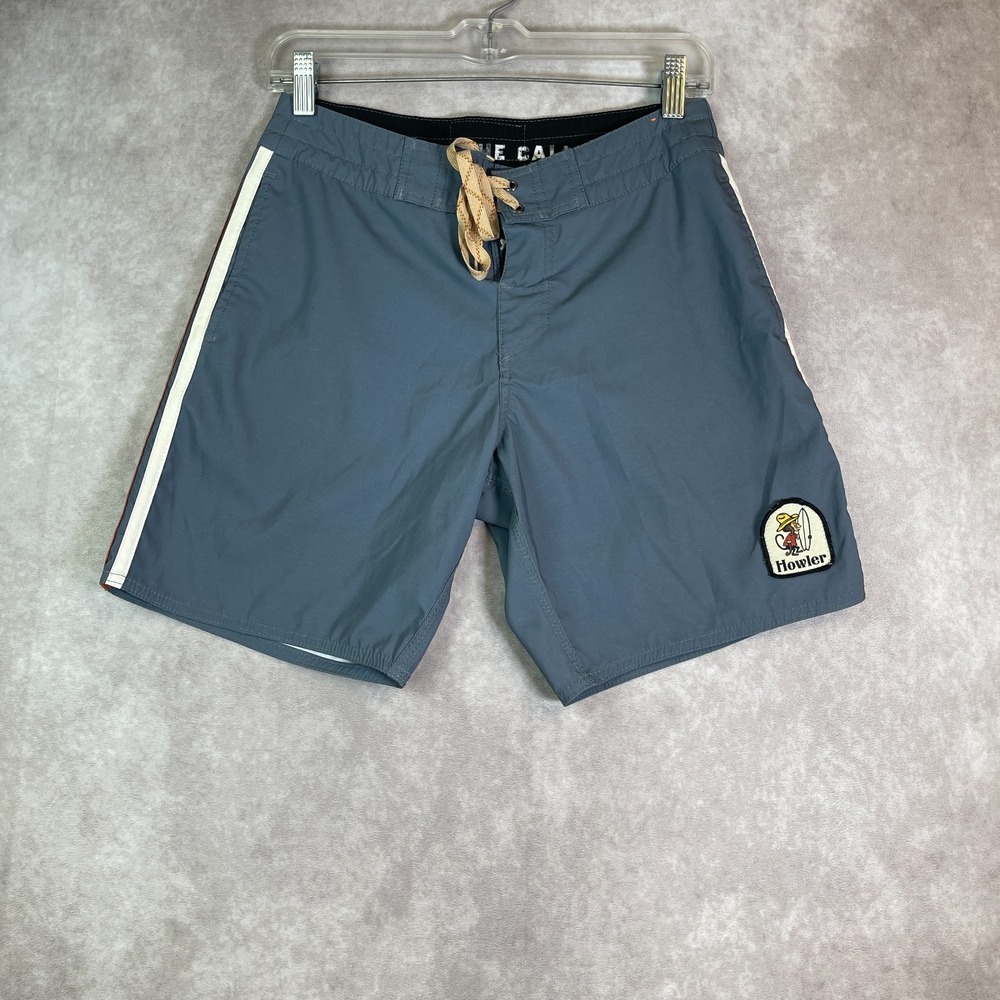 Howler Bros Board Shorts Mens 28 Blue Beach Surf Swim Casual Trunks Drawstring